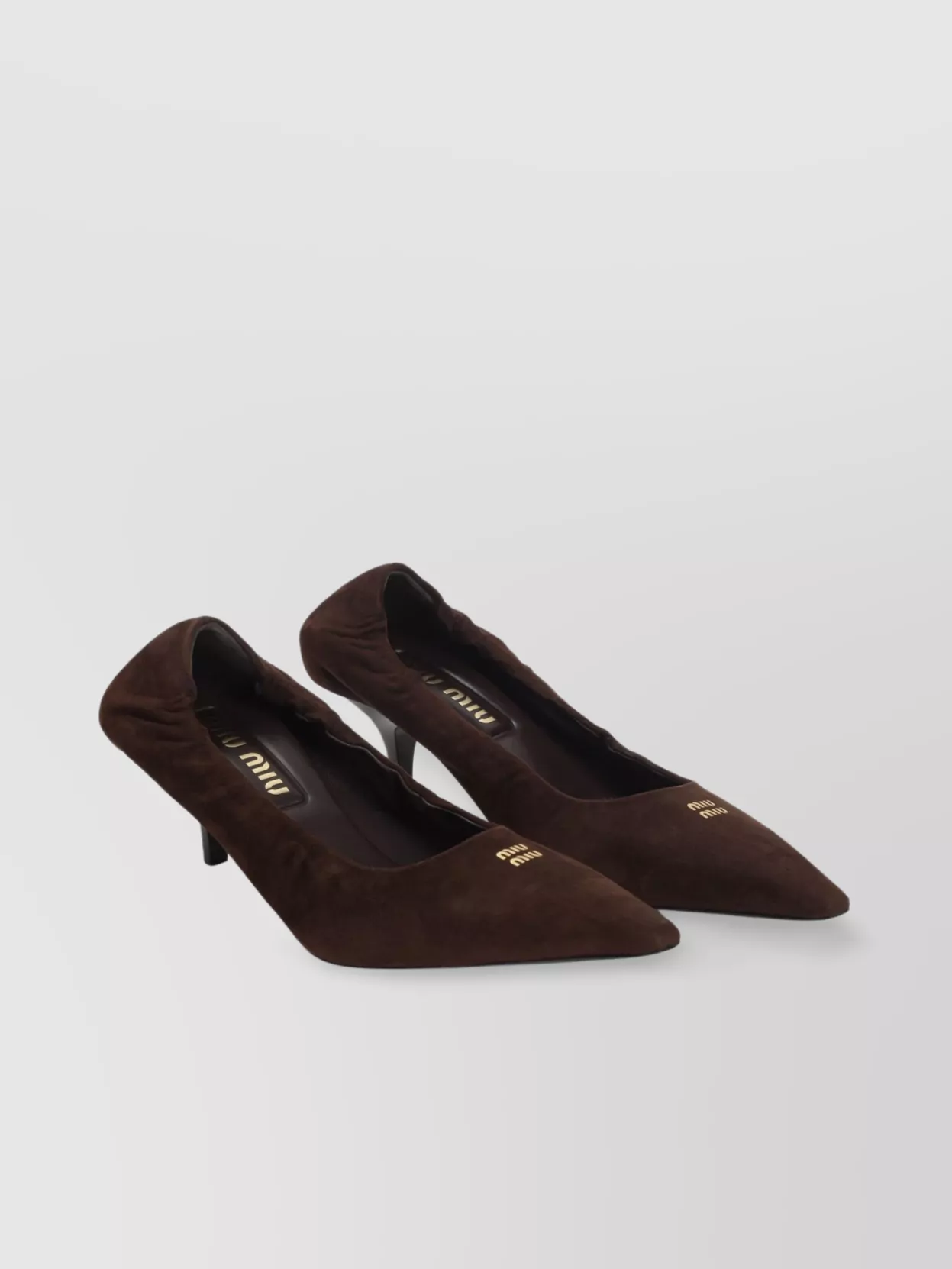 Miu Miu Lamb Leather Pointed Toe Stiletto Pumps