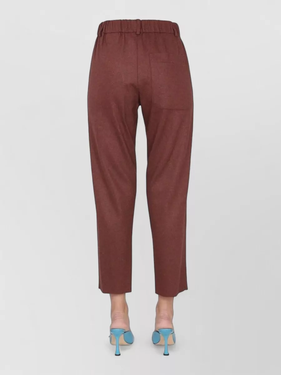 Alysi Wool Cropped Cigarette Trousers