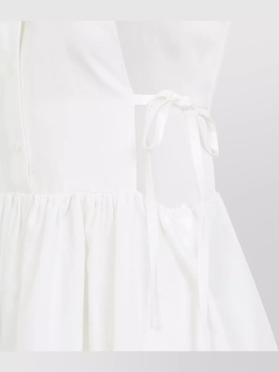 Miu Miu Sleeveless Flared Mini Dress
