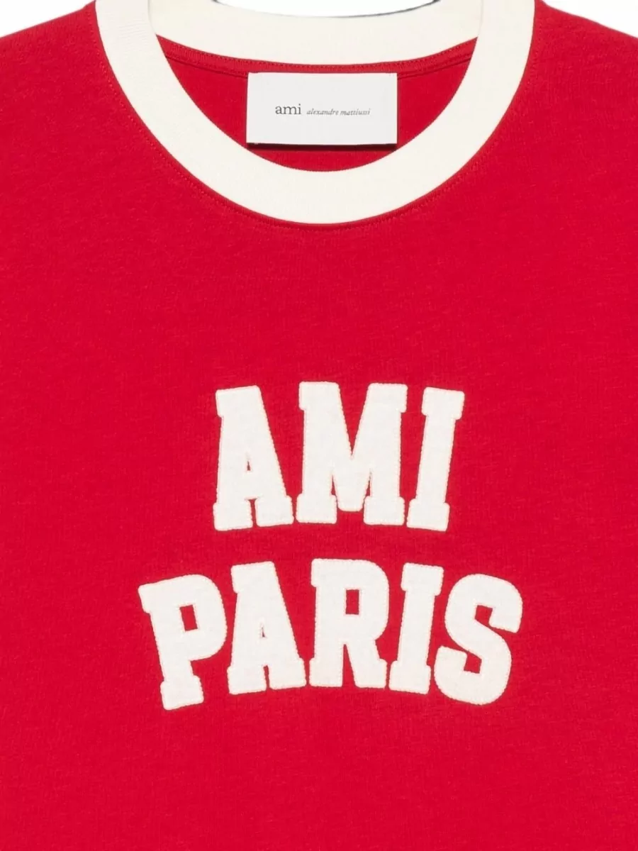 Ami Paris Logo Cotton T-Shirt