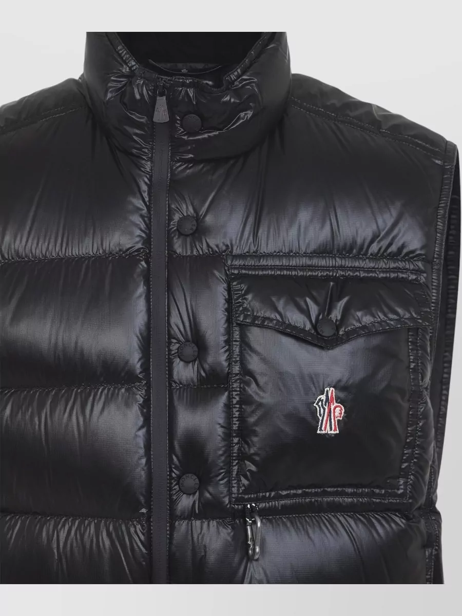 Moncler Grenoble Puffer Vest High Collar Chest Pocket