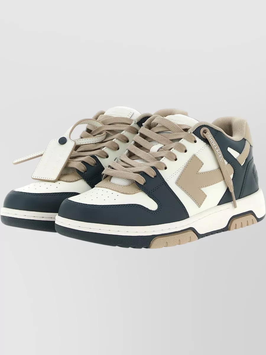 Off-White Leather High-Top Sneakers