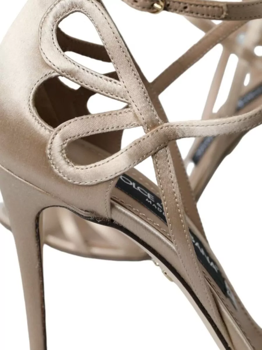 Dolce&Gabbana Satin Ankle Strap Sandals