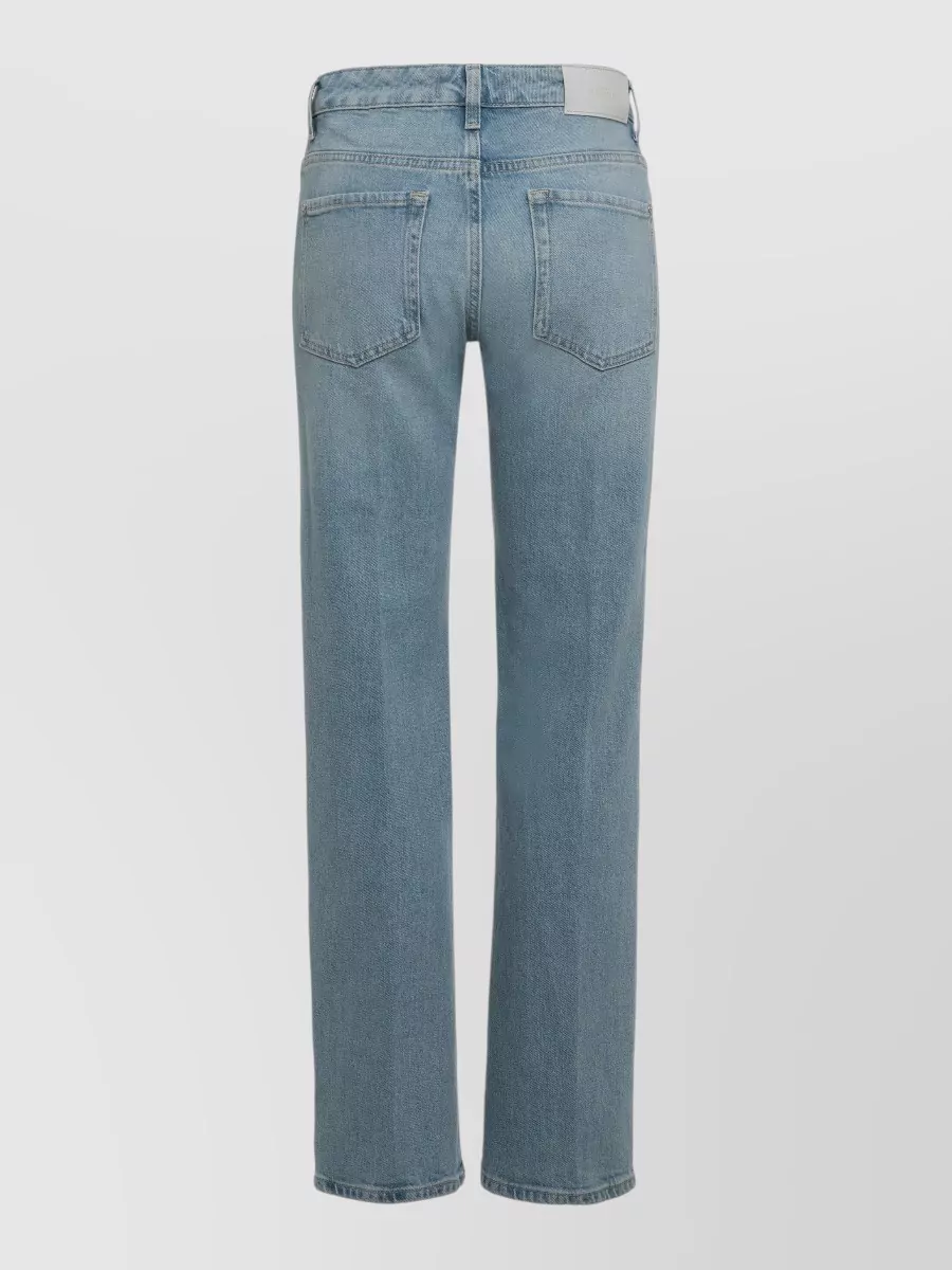7 For All Mankind Denim Mid-Rise Straight-Leg Jeans
