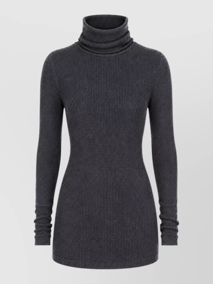 Rick Owens ribbed wool turtleneck sweater