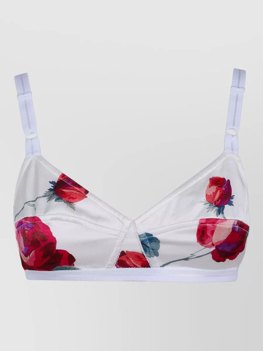 N°21 Rose Print Bra Adjustable Strap Design