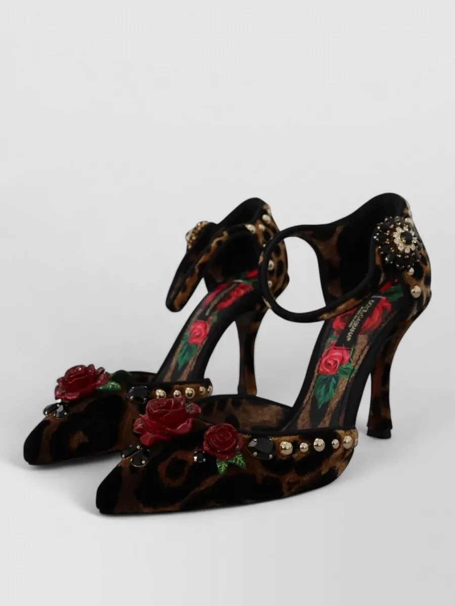 Dolce&Gabbana Leopard Crystal-Embellished Pumps