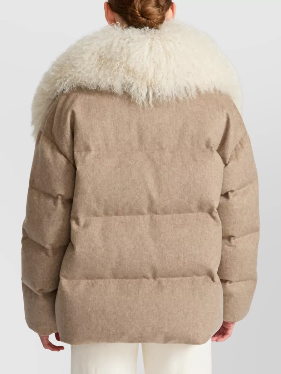 Yves Salomon Cashmere Puffer Jacket
