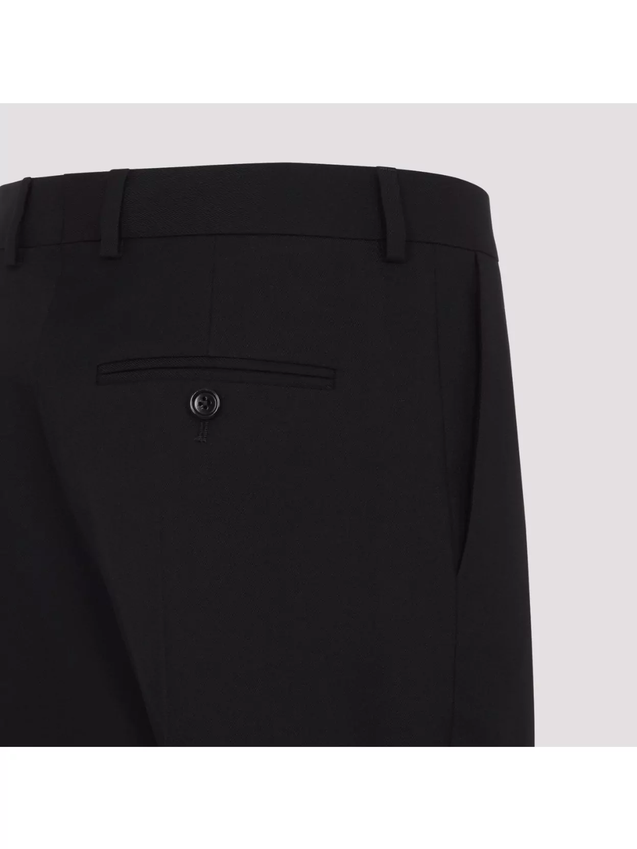 Celine Wool Gabardine Pants With Front Pleats