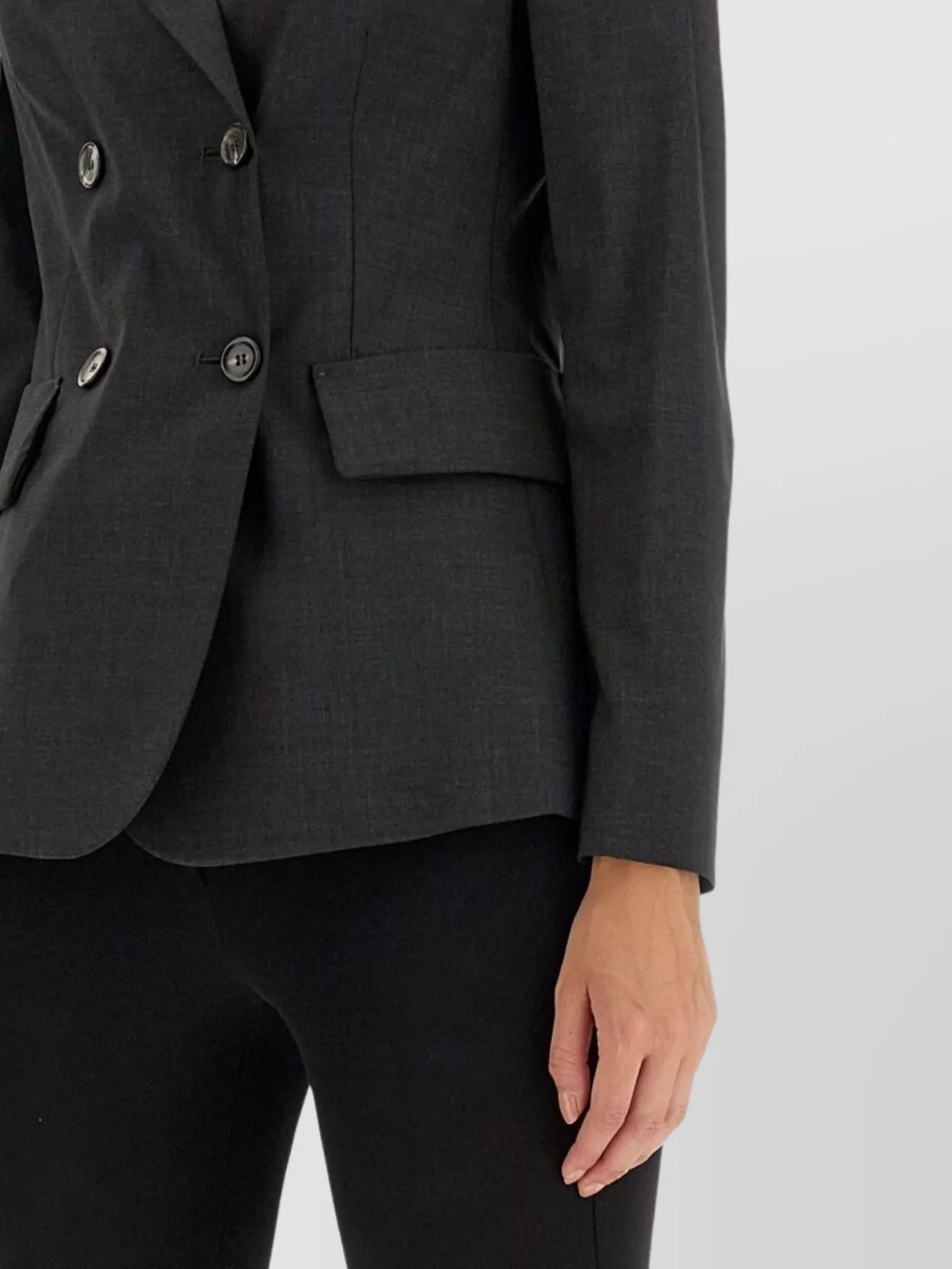 Max Mara Virgin Wool Double-Breasted Blazer
