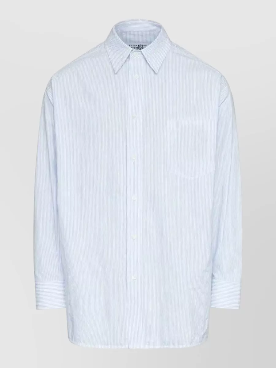 Mm6 Maison Margiela striped long-sleeve shirt