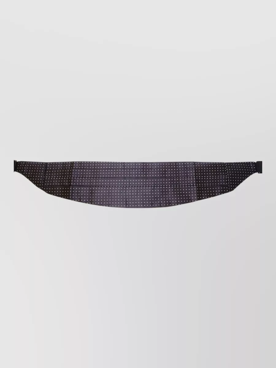 Dolce&Gabbana silk pleated polka dot cummerbund