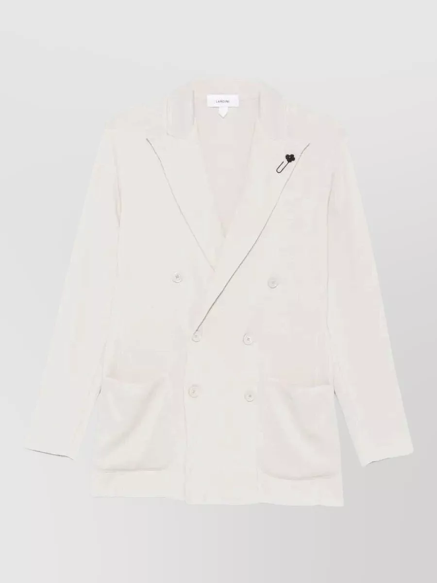 Lardini Cotton Double-Breasted Blazer