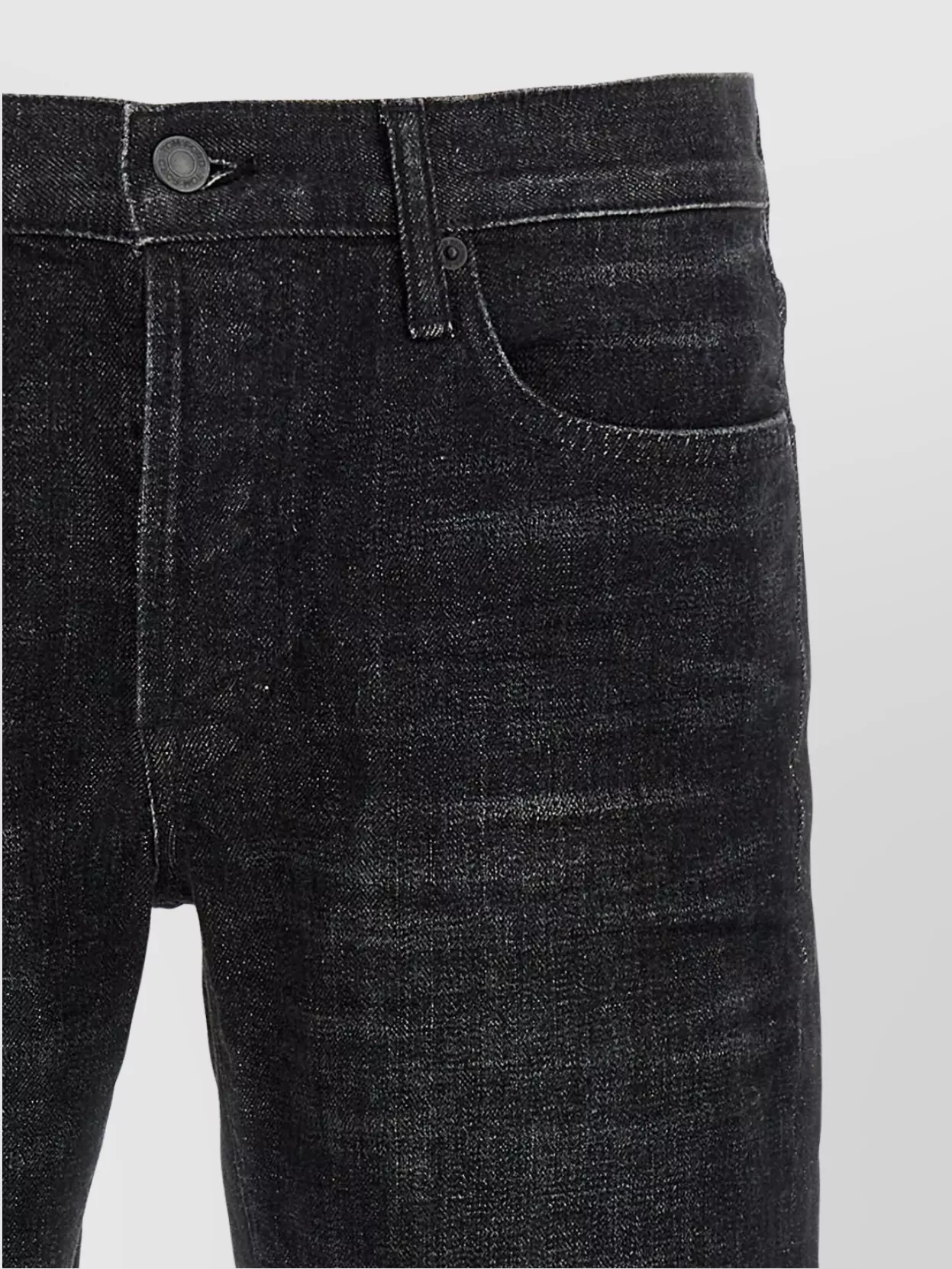 Tom Ford Stonewashed Jeans Contrast Stitching Detail