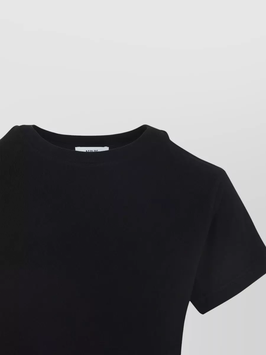 Agolde Adine Crew Neck Short Sleeve T-shirt In Black