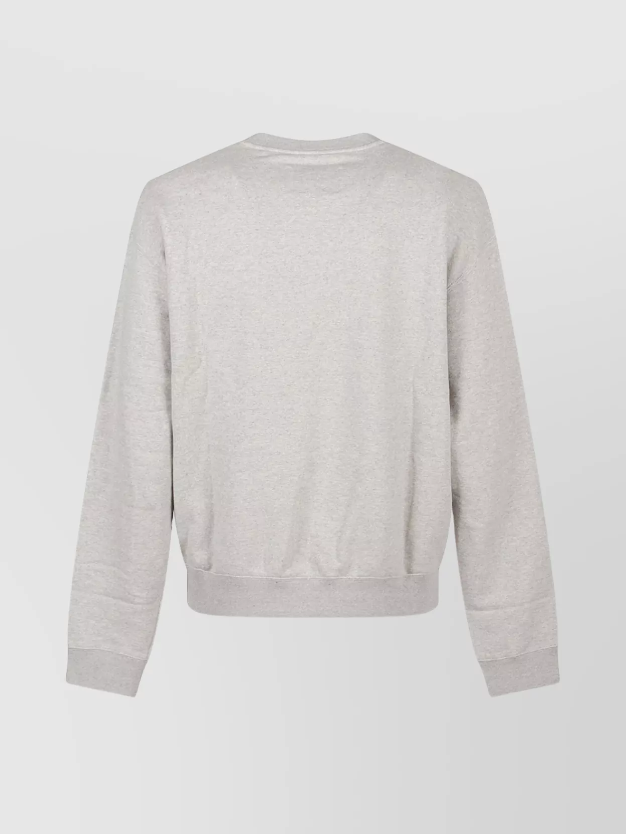 Jil Sander Ribbed Cotton Sweatshirt With Cuffs And Hem In White