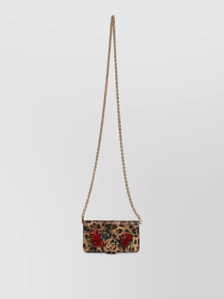 Dolce&Gabbana Dg Leo Crystal-Embellished Leather Iphone X Xs Case