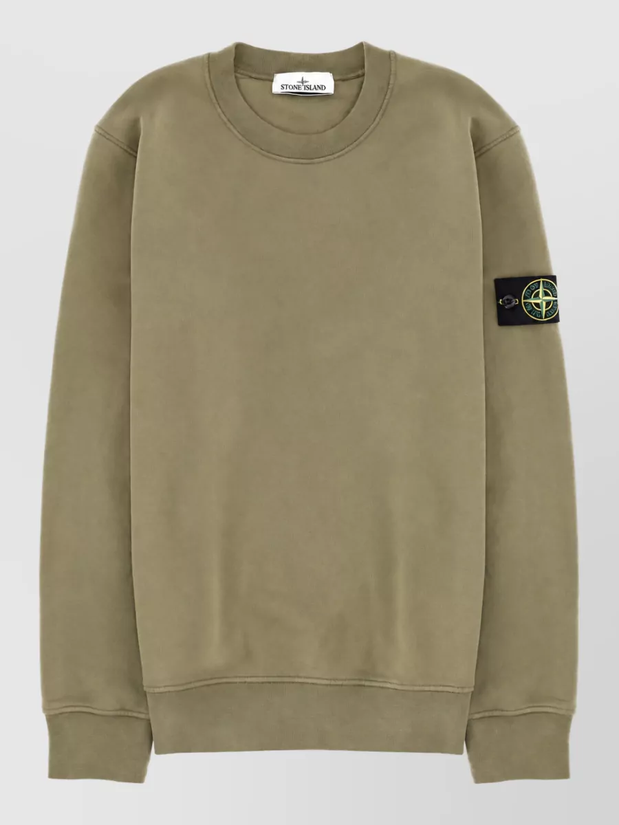 Stone Island Cotton Regular-Fit Crew-Neck Sweatshirt