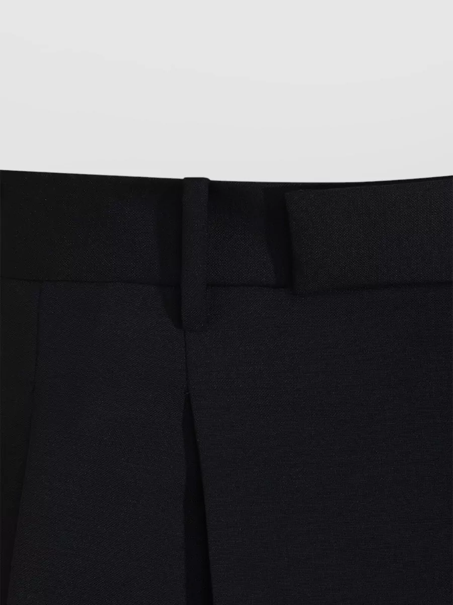 Jil Sander Shorts Pleated Front Belt Loops Back Pockets