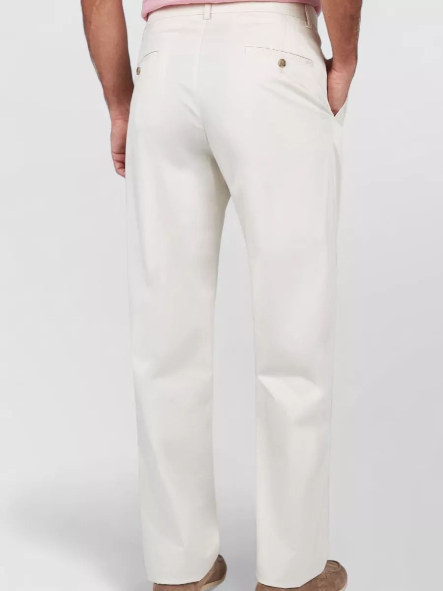 Paul & Shark Wide Leg Trousers Featuring Belt Loops