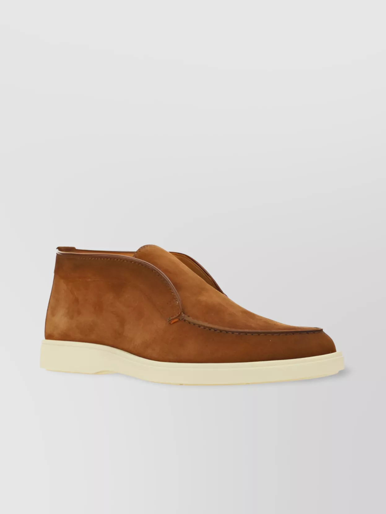 Shop Santoni Slip-on Loafers With Calfskin And Suede