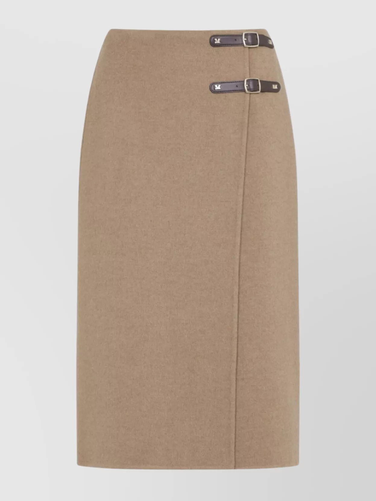 Max Mara High-Waisted Pencil Skirt Buckle Detail