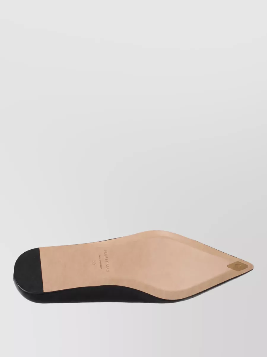 Ferragamo Leather Ballerina Flats