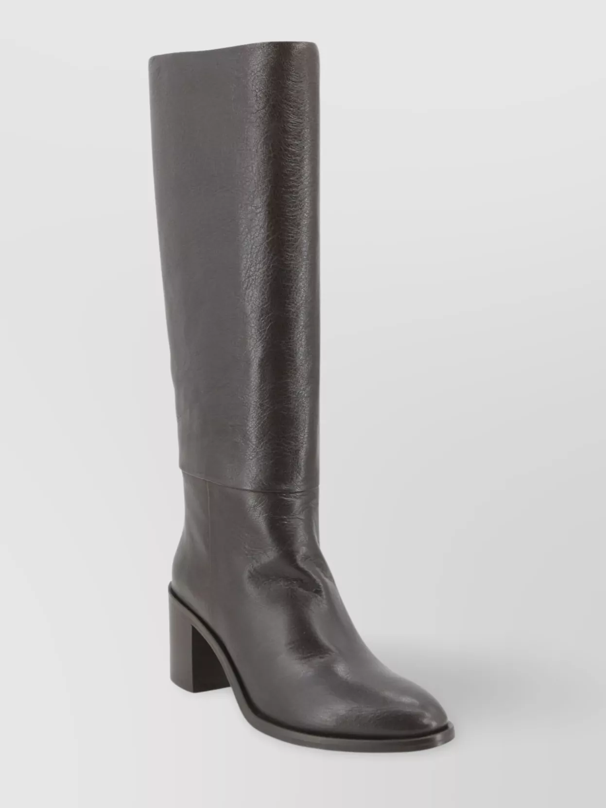 P.a.r.o.s.h Block Heel Knee-high Leather Boots