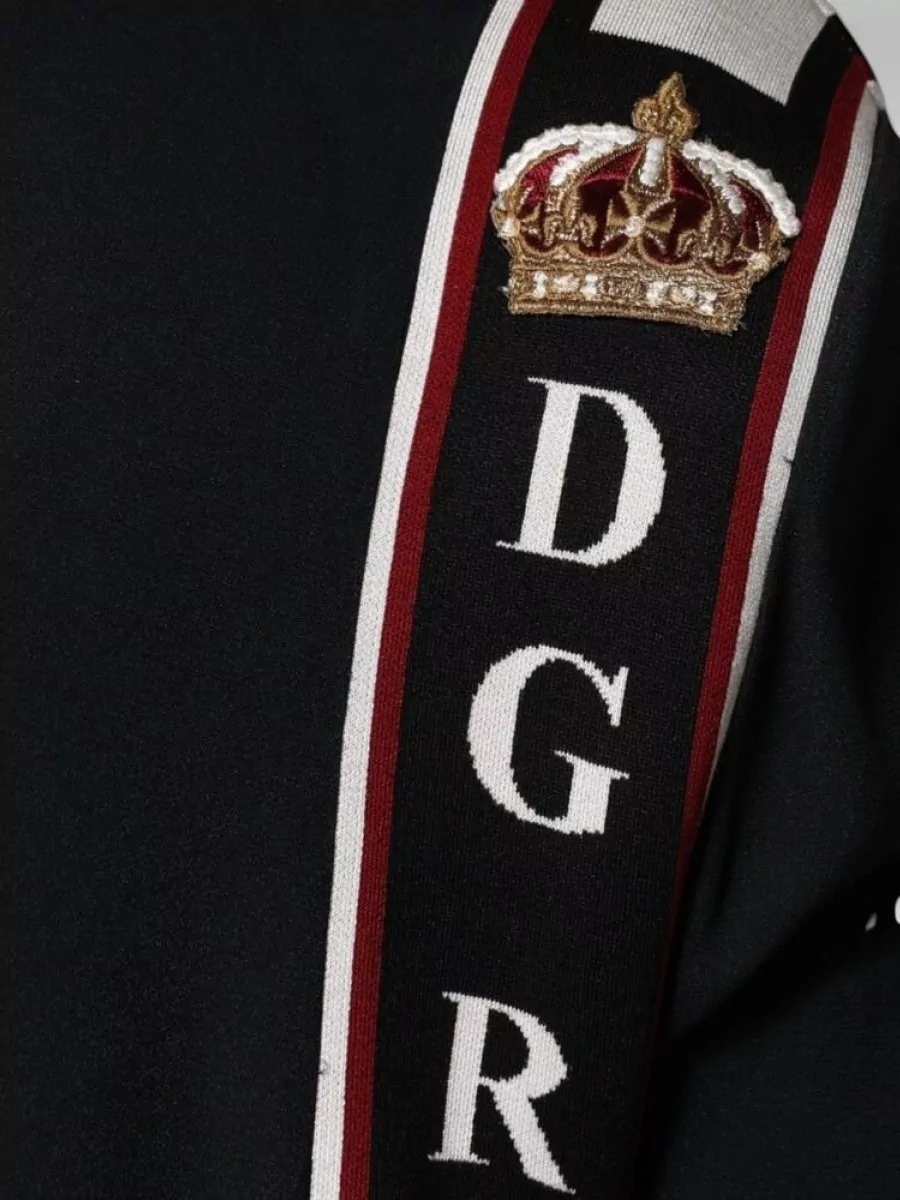 Dolce&Gabbana Ribbed Trim Track Jacket