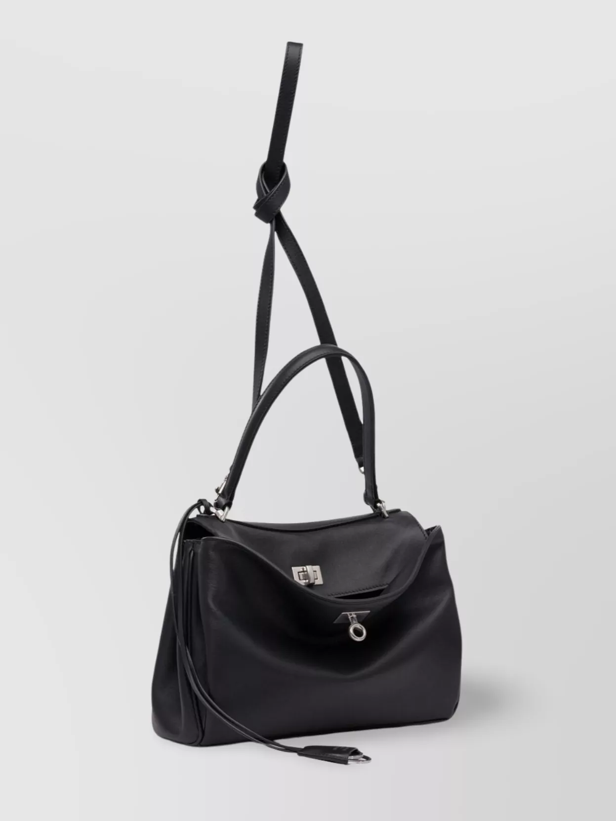Balenciaga Strap Handle Metal Shoulder Bag