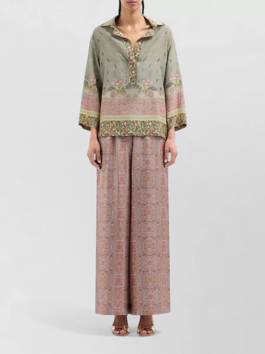 Pierre Louise Mascia Silk Printed Shirt