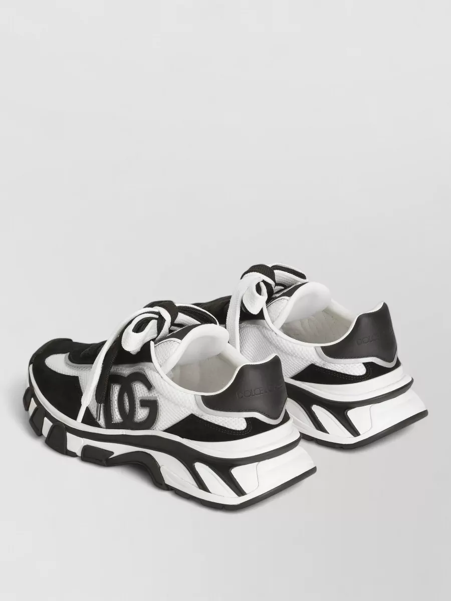 Dolce&Gabbana Leather And Mesh Low-Top Sneakers