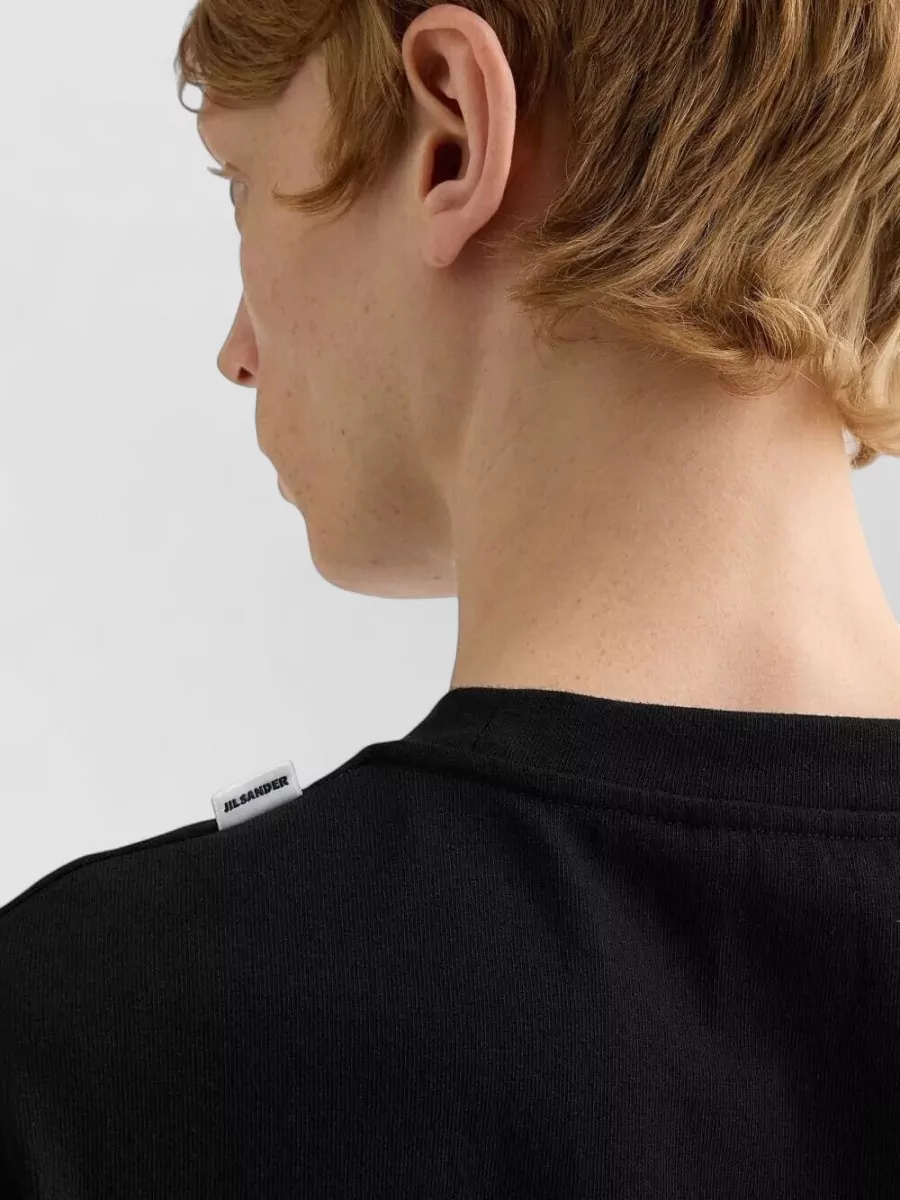 Jil Sander Layered Crew Neck Long Sleeve T Shirt