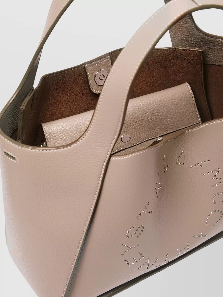 Stella Mccartney Grainy Texture Tote Bag Top Handle