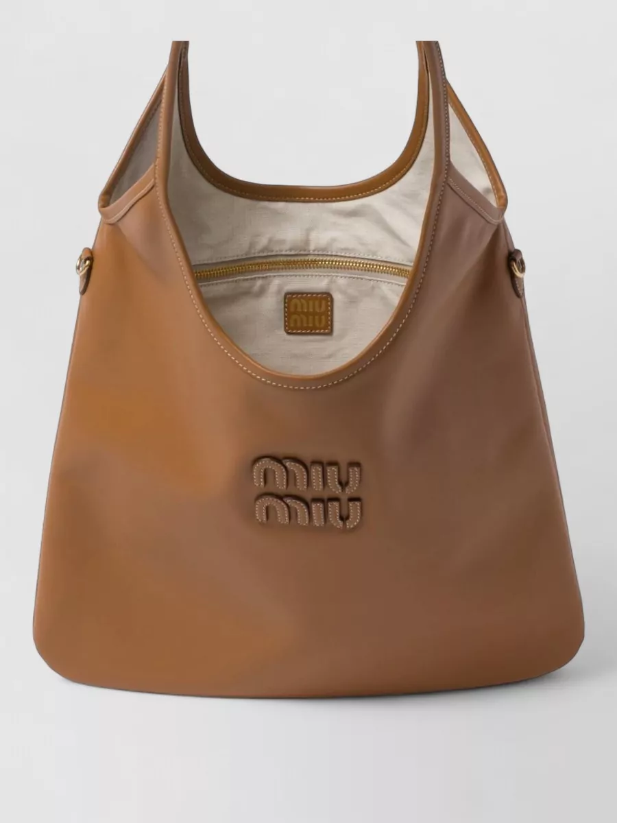 Miu Miu Ivy Calf Leather Tote Bag