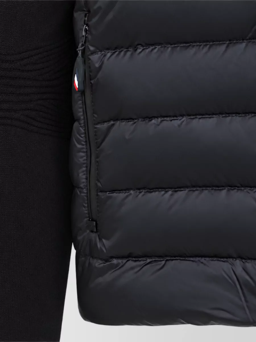Moncler Grenoble Quilted Down Virgin Wool Cardigan Jacket
