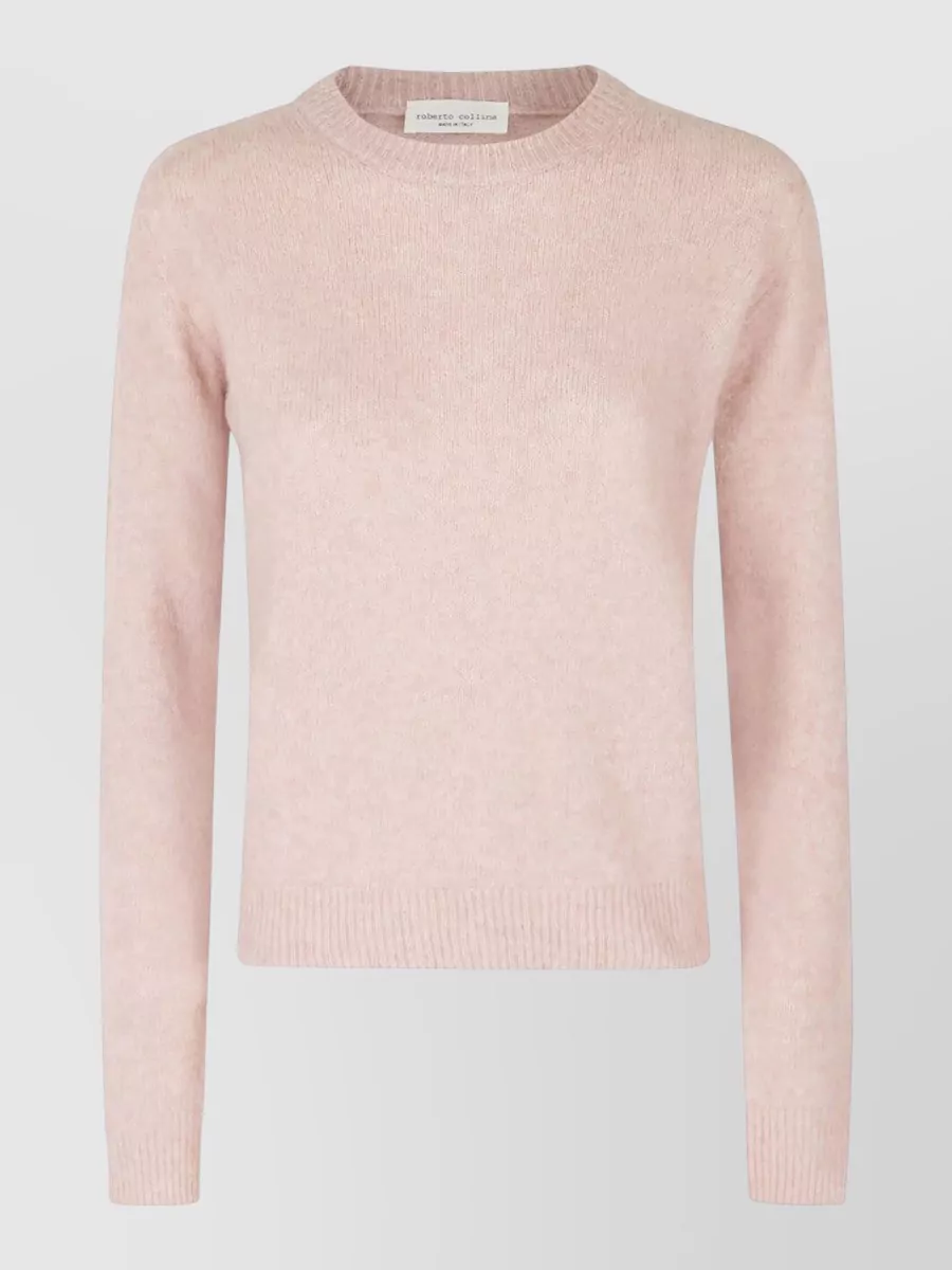 Roberto Collina cashmere silk crew-neck long-sleeve sweatshirt