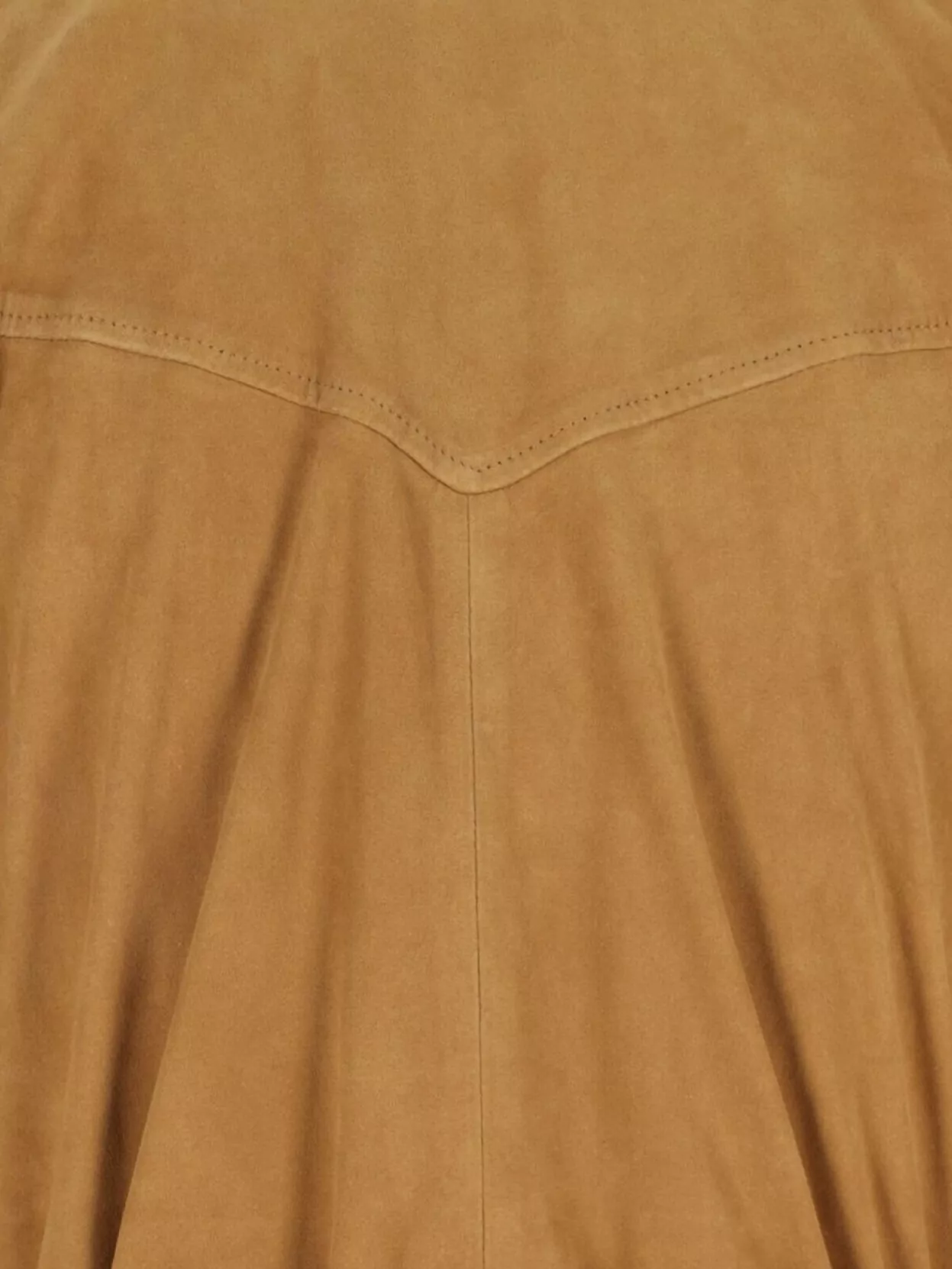 Polo Ralph Lauren Maxi Chemisier In Soft Brown Suede In Gold