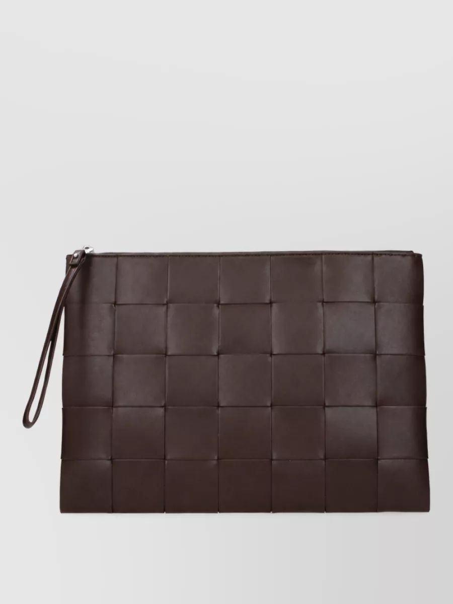Bottega Veneta leather clutch bag