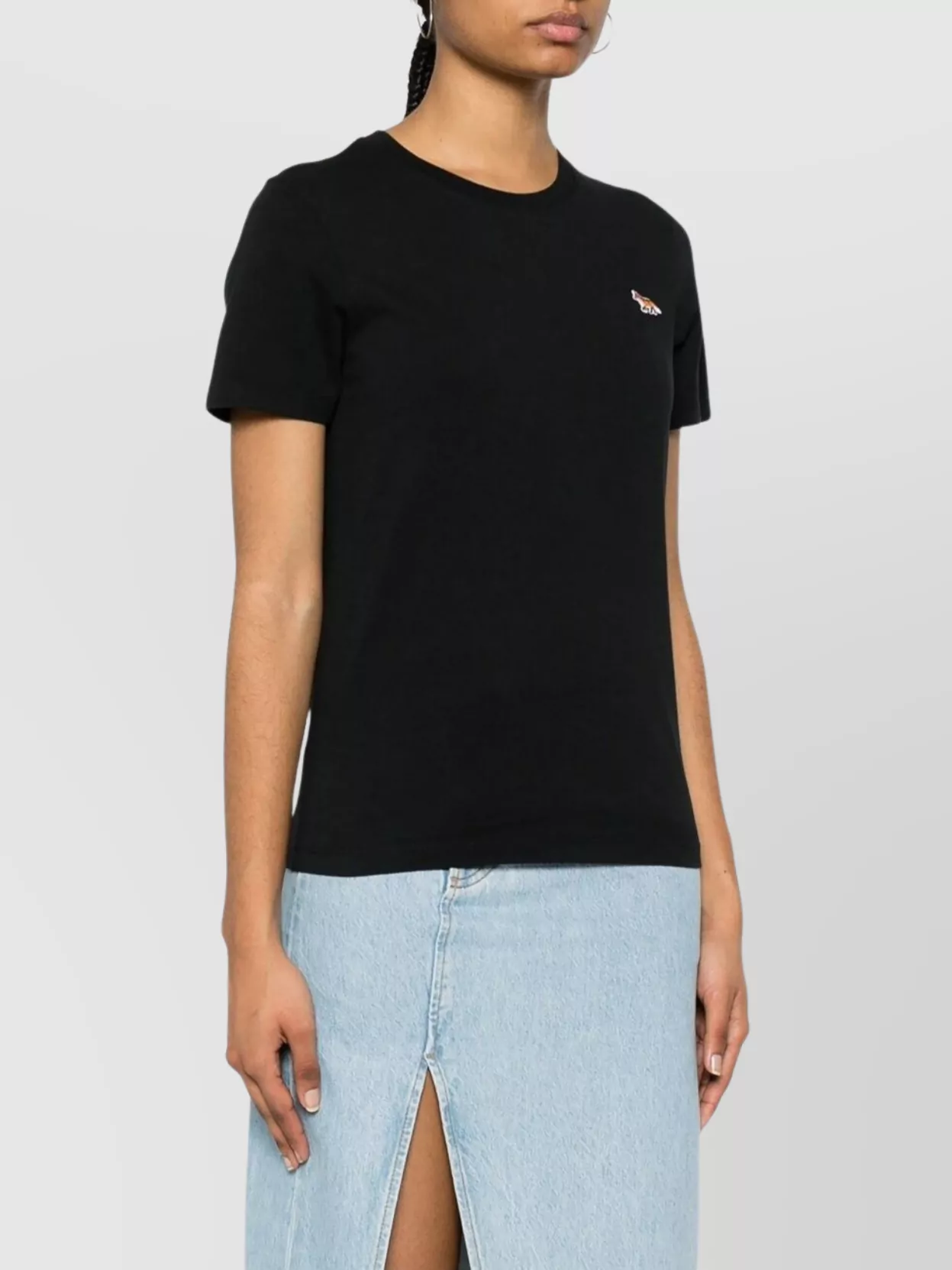 Shop Maison Kitsuné Fox Patch Tee-shirt Regulier