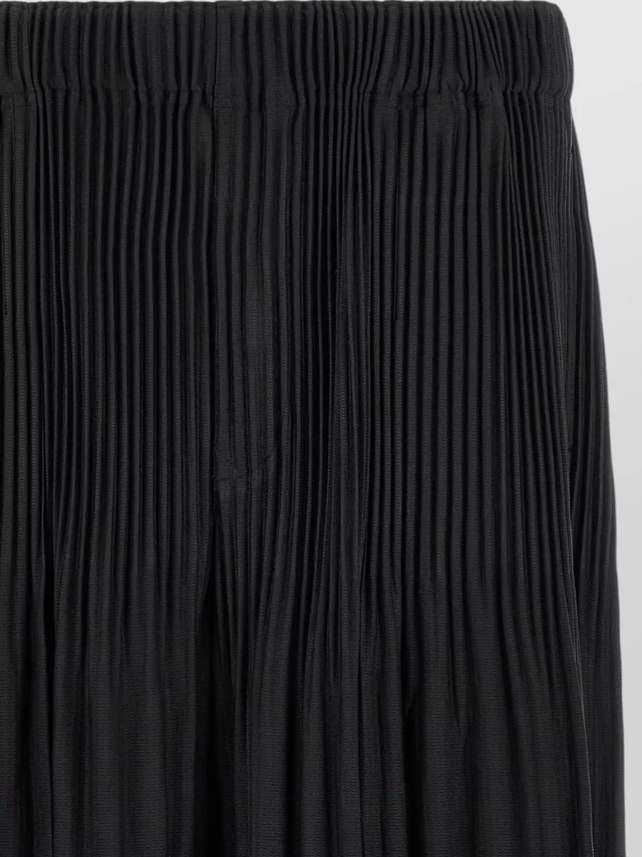 Homme Plisse Issey Miyake Pleated Wide-Leg Bermuda Shorts