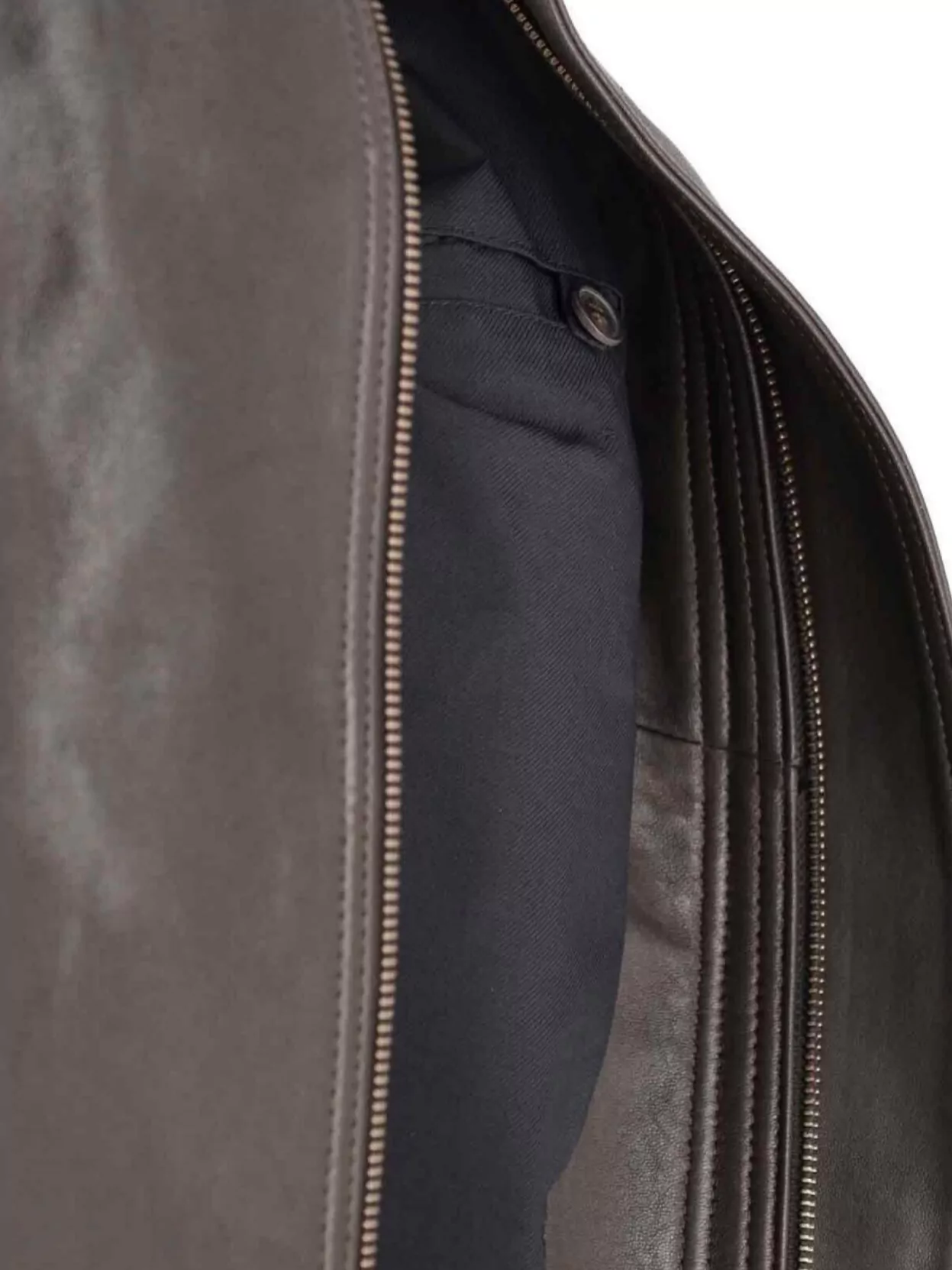 Calvin Klein Modern High Collar Long Sleeve Jacket In Brown