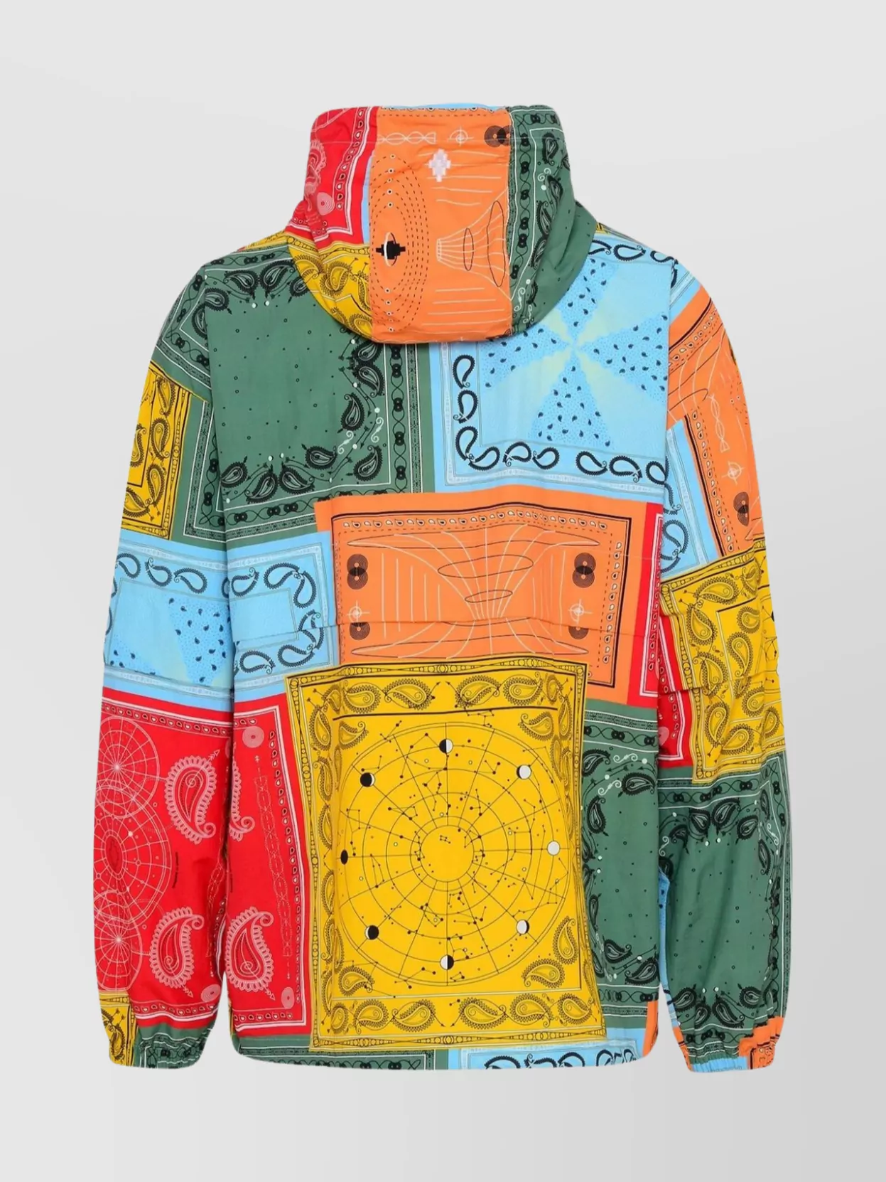 Shop Marcelo Burlon County Of Milan Nylon Bandana Print Hooded Jacket