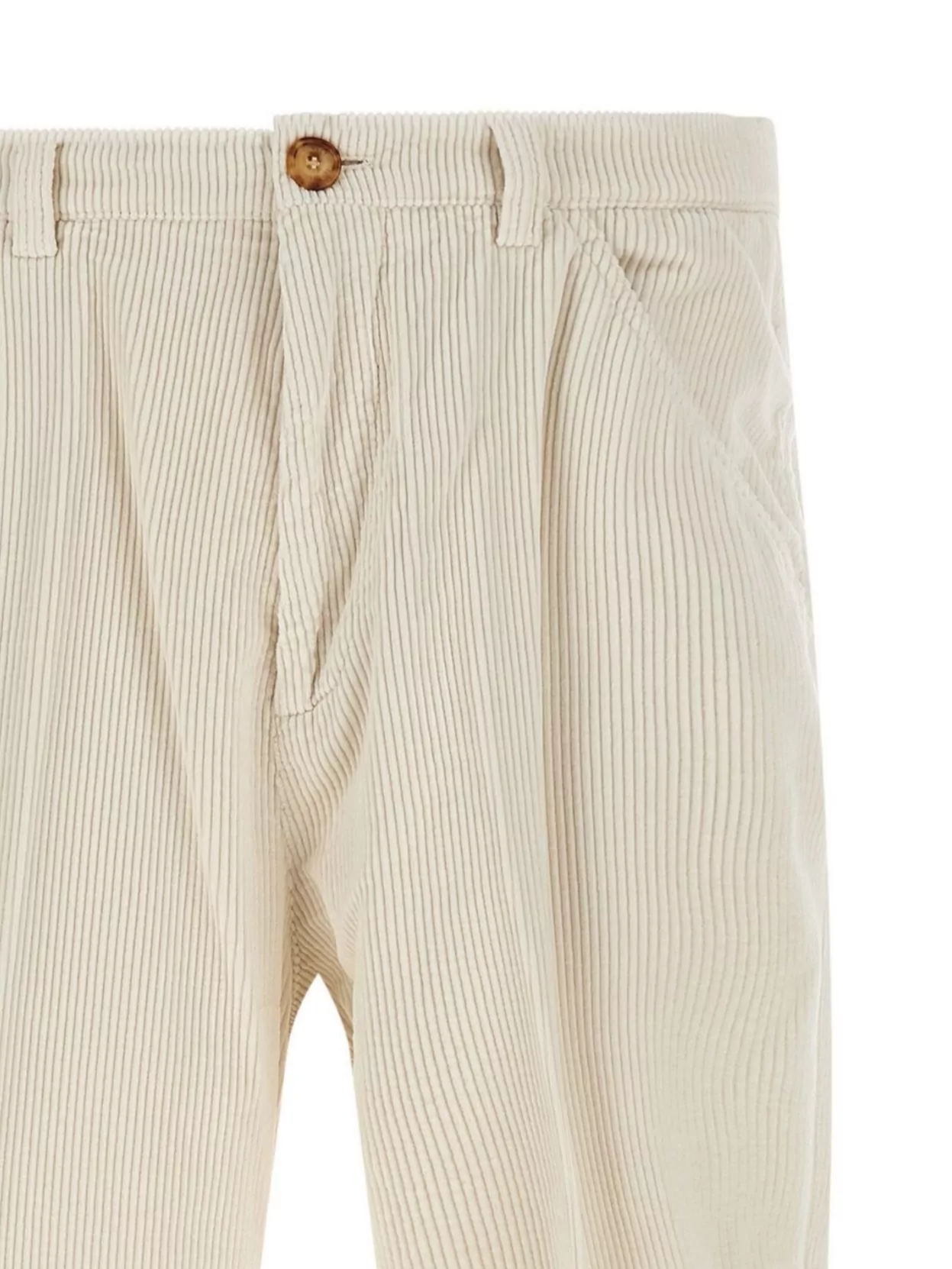 Brunello Cucinelli Corduroy Trousers With Belt Loops And Pockets