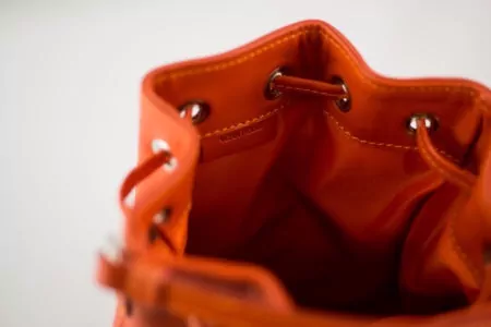 La Rose Leather Bucket Bag