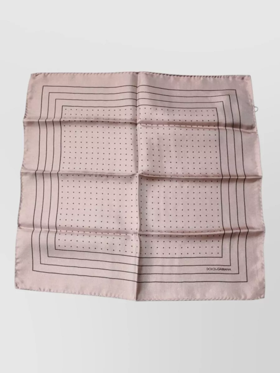 Dolce&Gabbana Silk Polka-Dot Pocket Square
