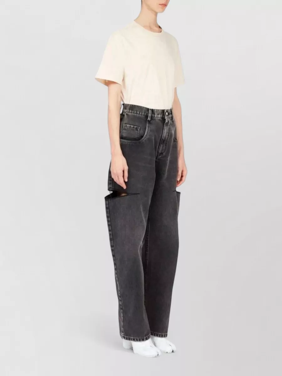 Maison Margiela Denim High-Rise Tapered Jeans