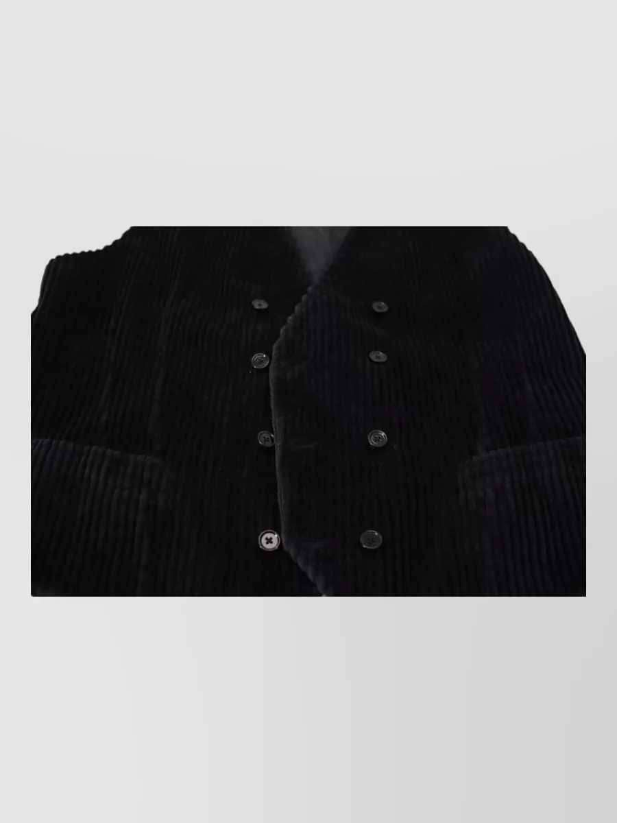 Dolce&Gabbana cotton ribbed double-breasted waistcoat