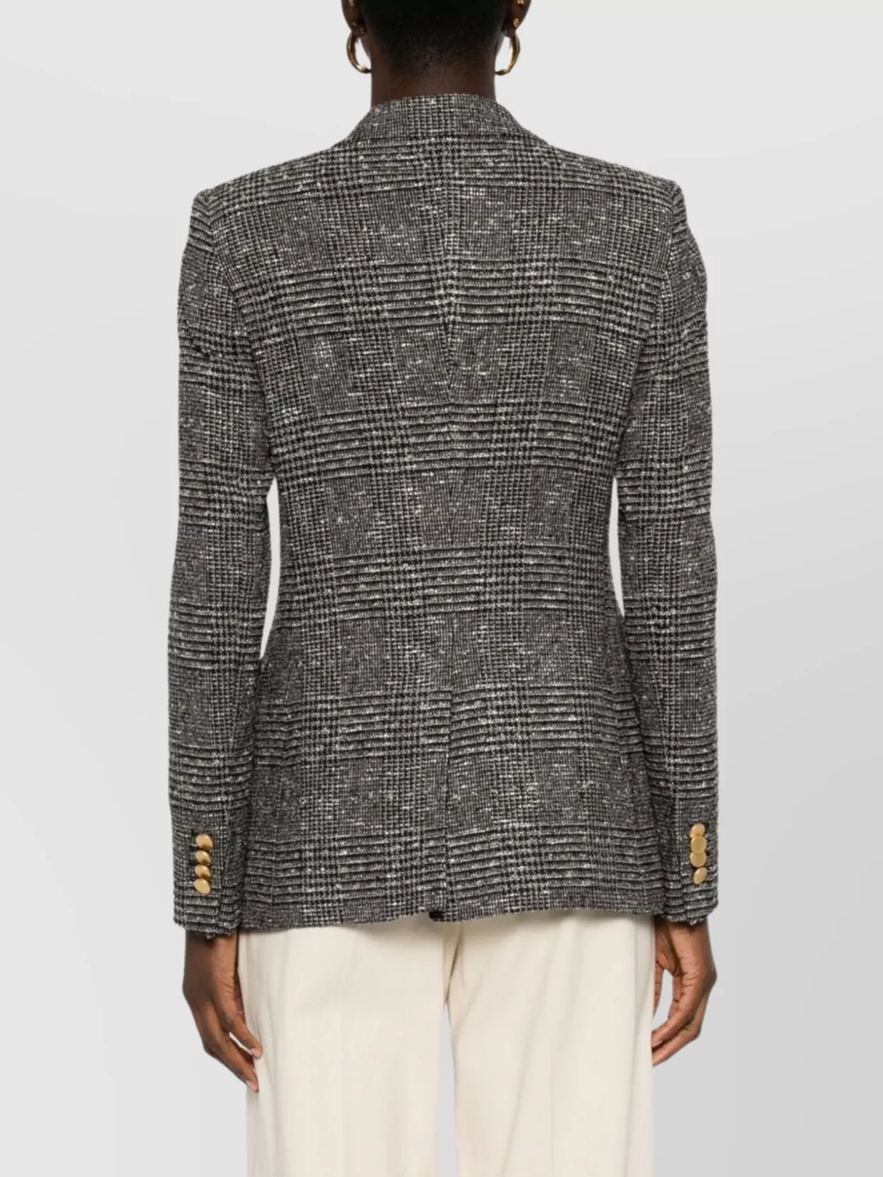 Tagliatore Check Pattern Wool Blend Double-breasted Jacket In Multi
