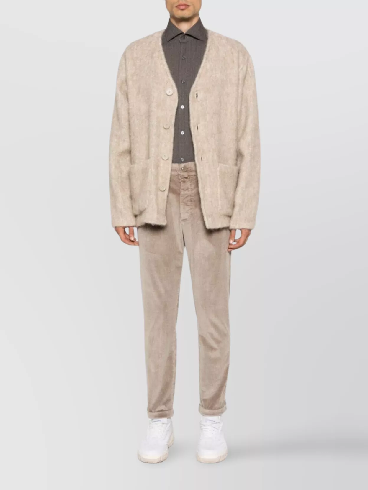 Jacob Cohen Crop Slim Single Pence Henry Pant In Brown